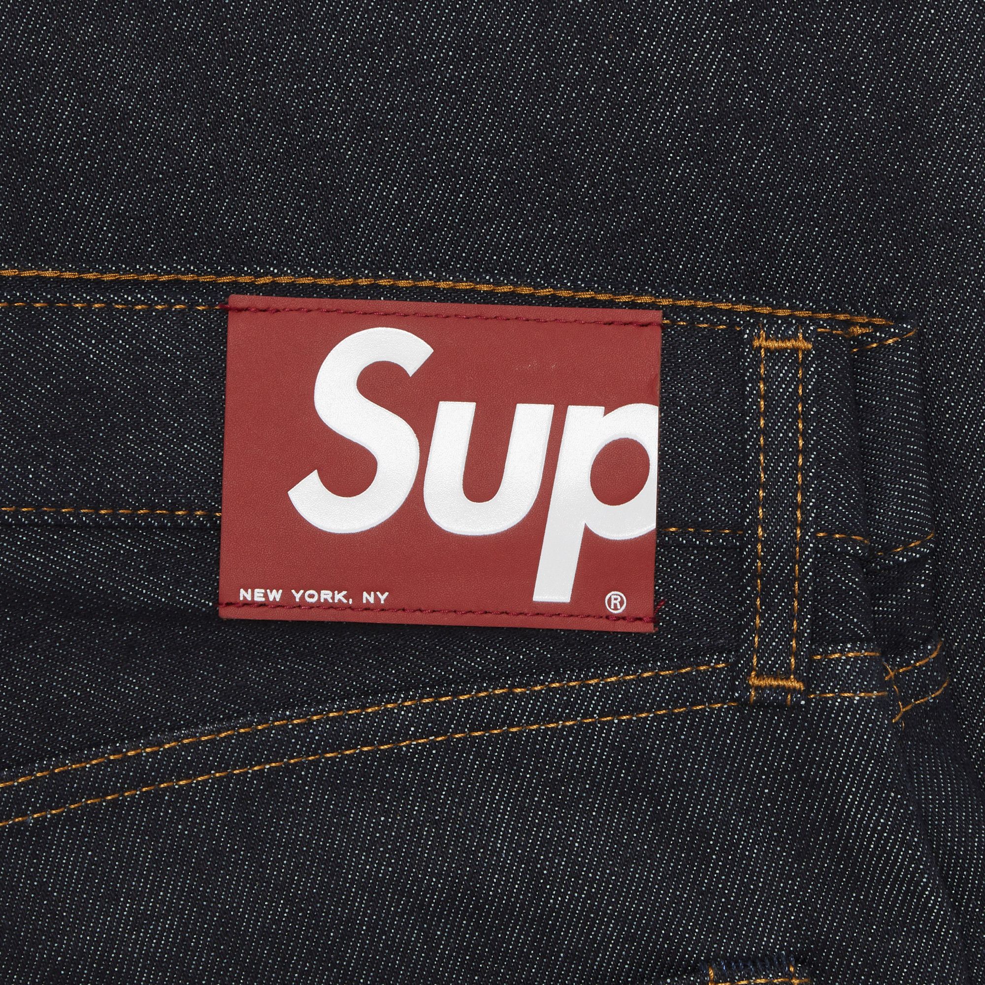 【メーカー公式ショップ】 Rigid Supreme Buy Slim Indigo 'Rigid Jean Selvedge ダウンジャケット