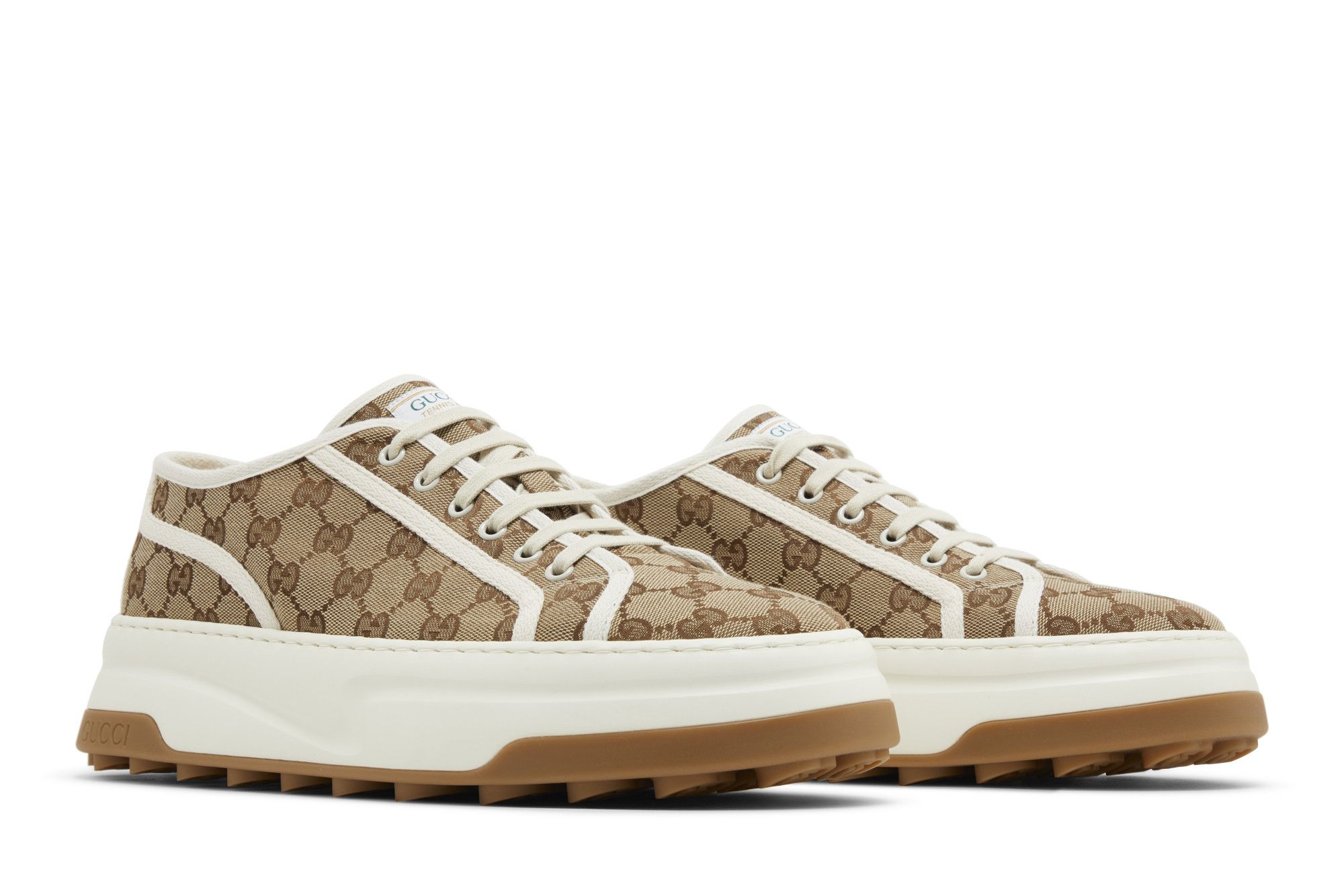 スニーカー GUCCI SNEAKER (74676620Q20 9745) WMNS) Gucci GG Sneaker 'Interlocking G - Beige' 746766-20Q20