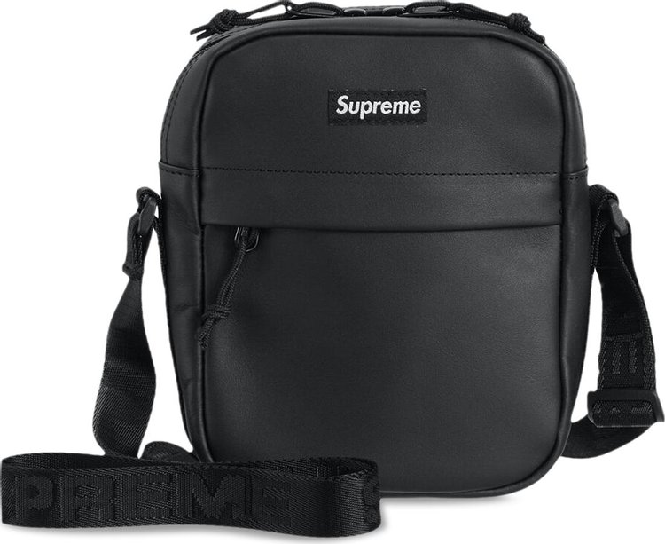 Supreme Leather Shoulder Bag 'Black'