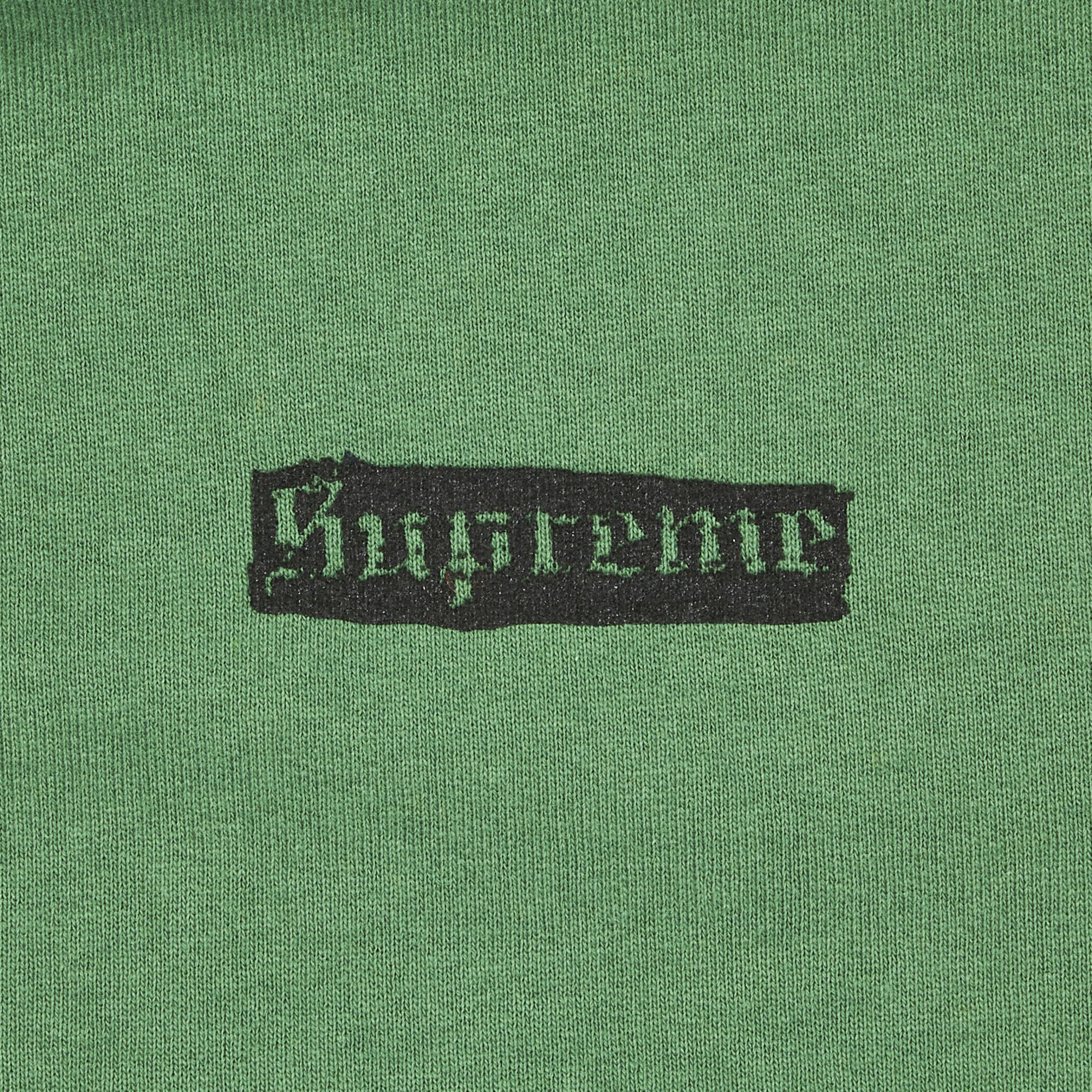 Buy Supreme Spread Zip Up Hooded Sweatshirt 'Dusty Green