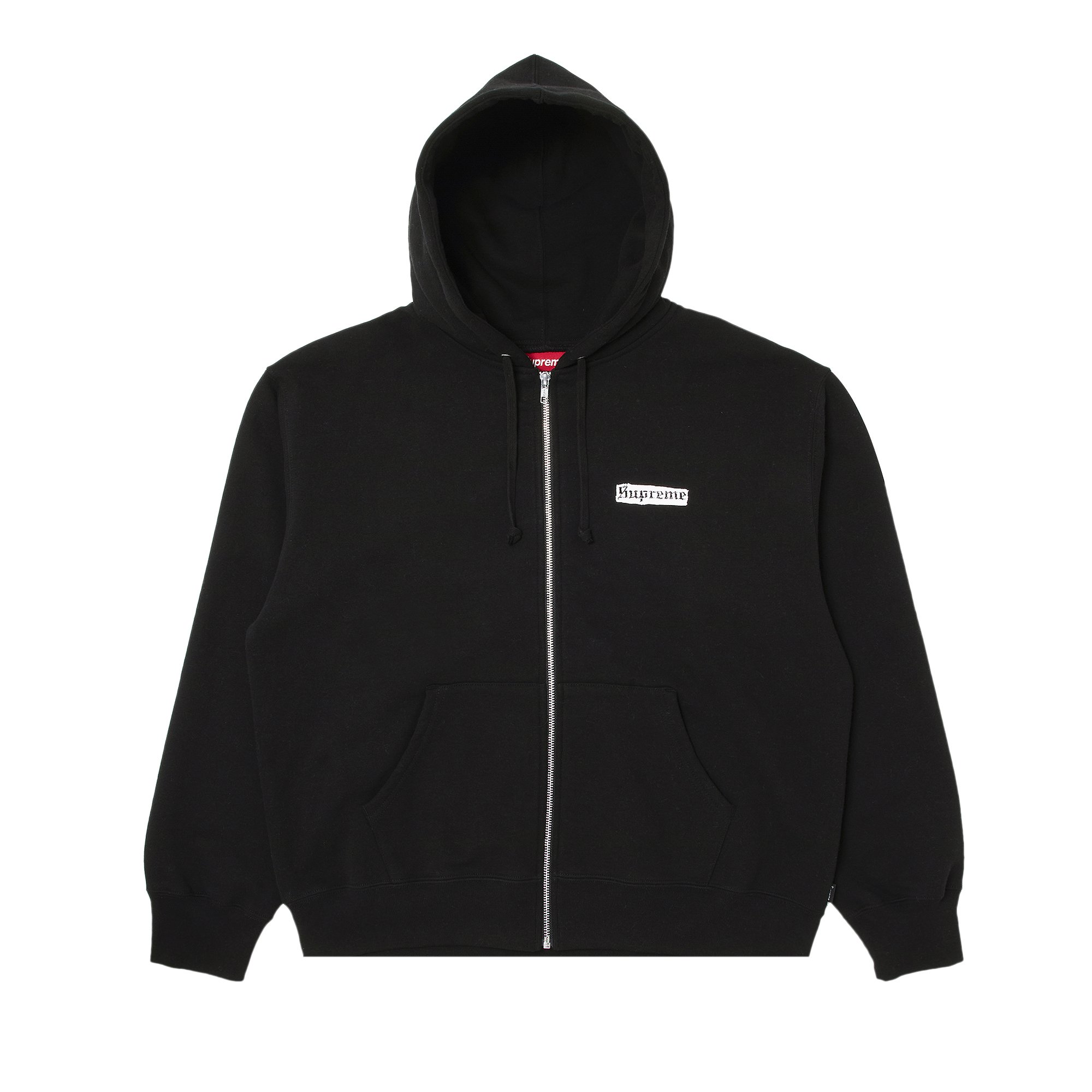Supreme Spread Zip Up Hooded Sweatshirt 'Black'
