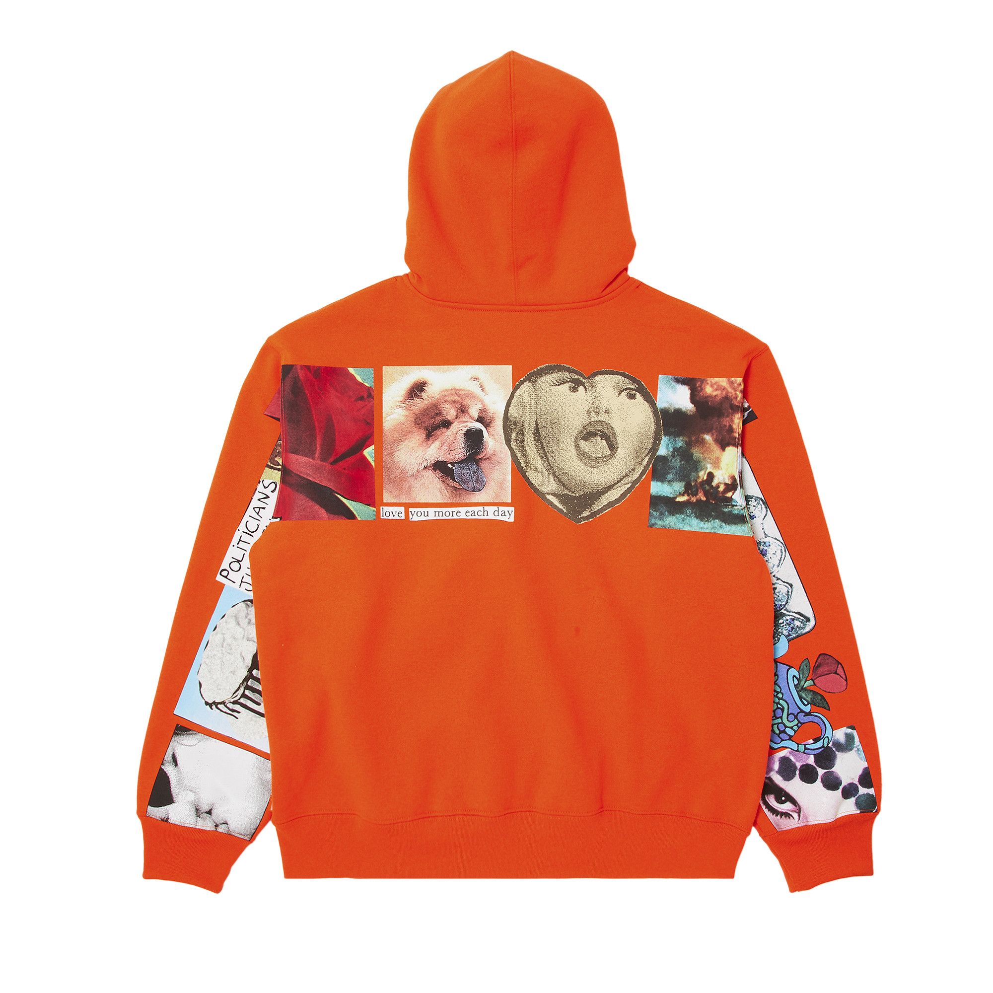 Buy Supreme Spread Zip Up Hooded Sweatshirt 'Bright Orange