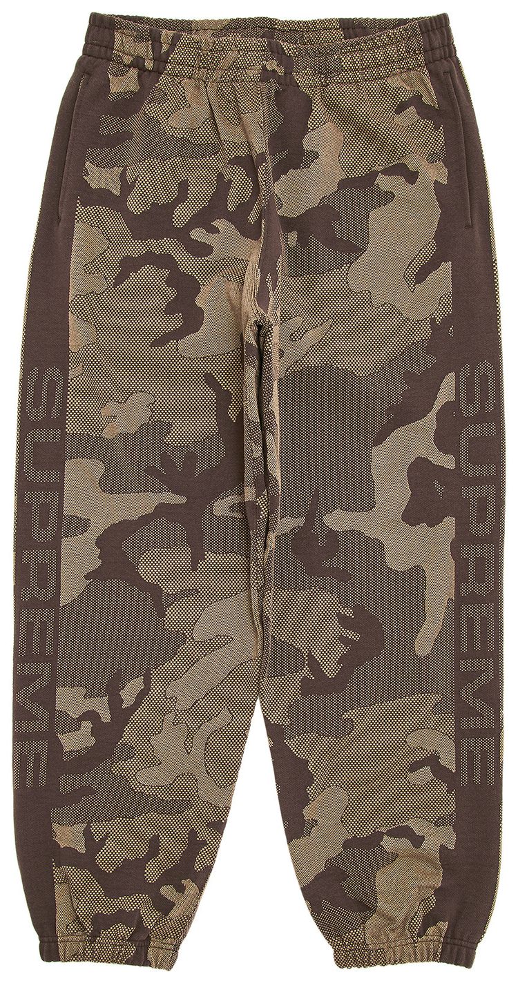 Supreme Jacquard Stripe Sweatpant Brown Camo