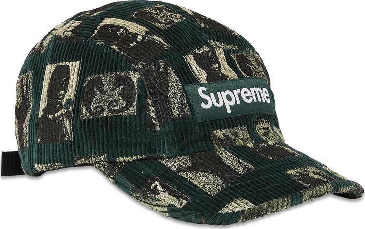 Supreme Weirdo Dave Corduroy Camp Cap Green