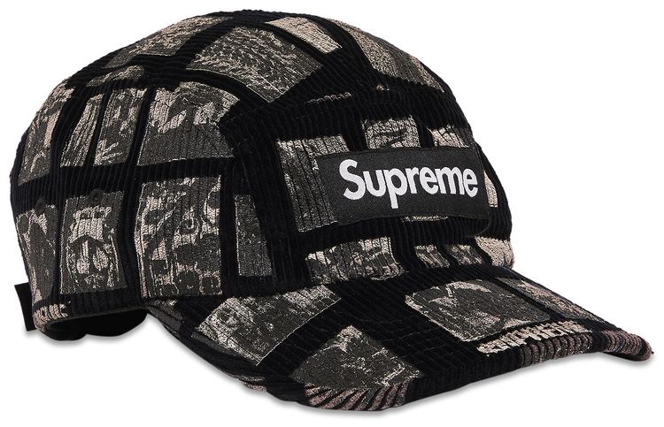 Supreme Weirdo Dave Corduroy Camp Cap Black