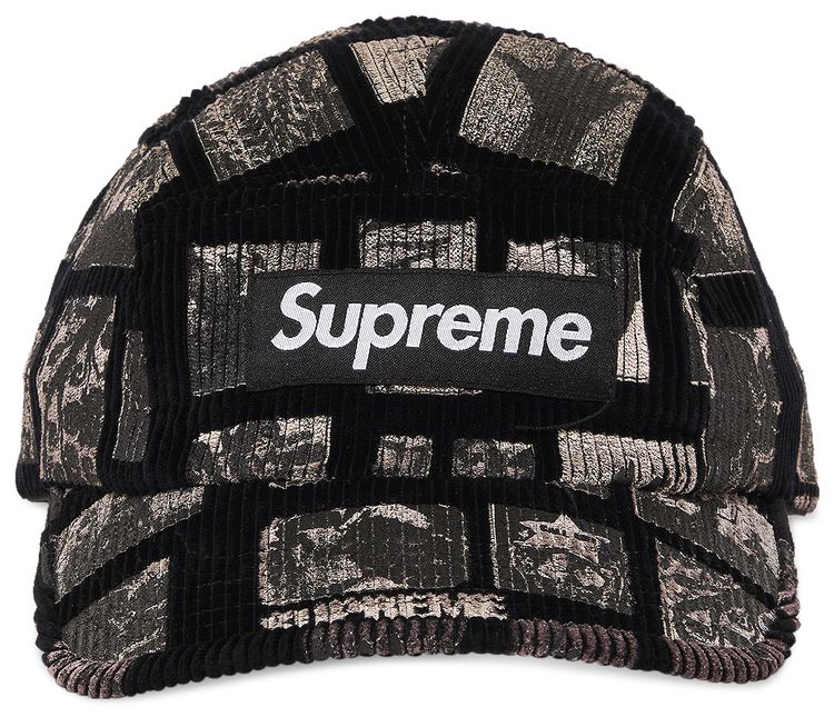 Supreme Weirdo Dave Corduroy Camp Cap Black