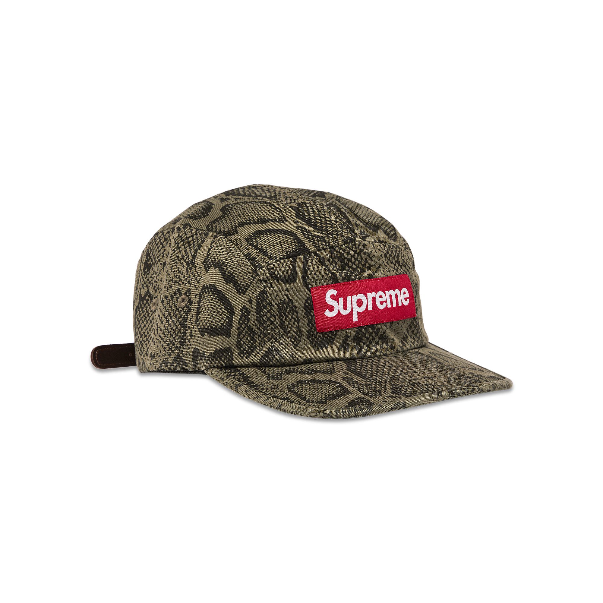 Supreme Washed Chino Twill Camp Cap 'Snake'