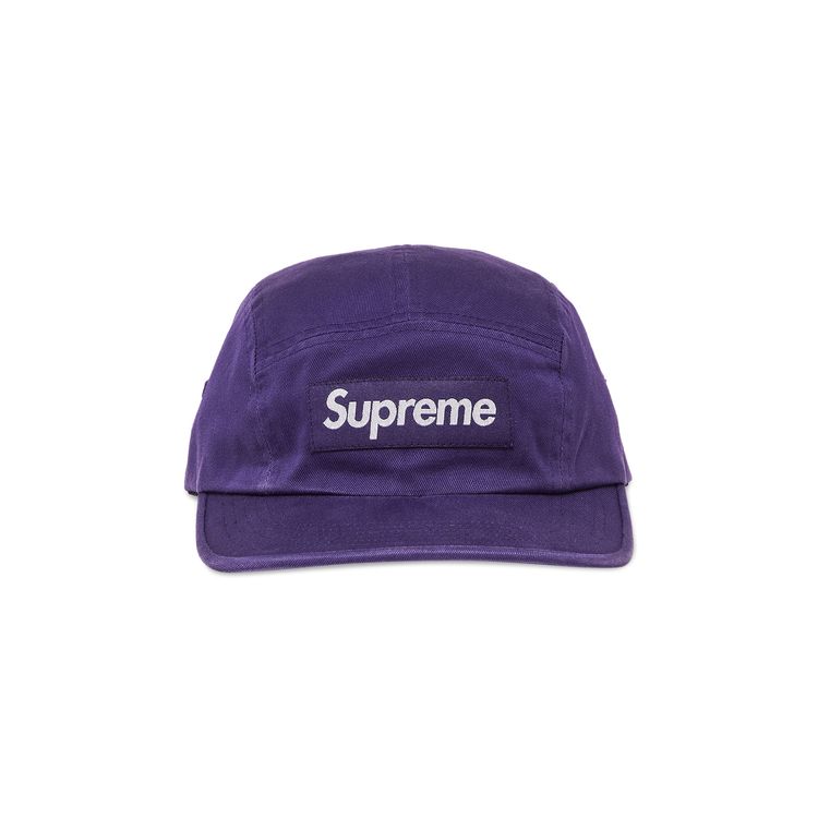 Supreme Washed Chino Twill Camp Cap Purple