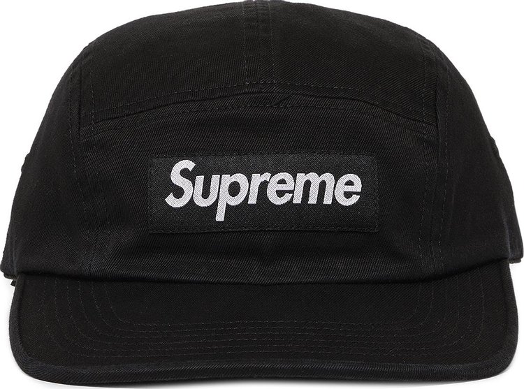 Buy Supreme Washed Chino Twill Camp Cap 'Black' - SS24H31 BLACK | GOAT