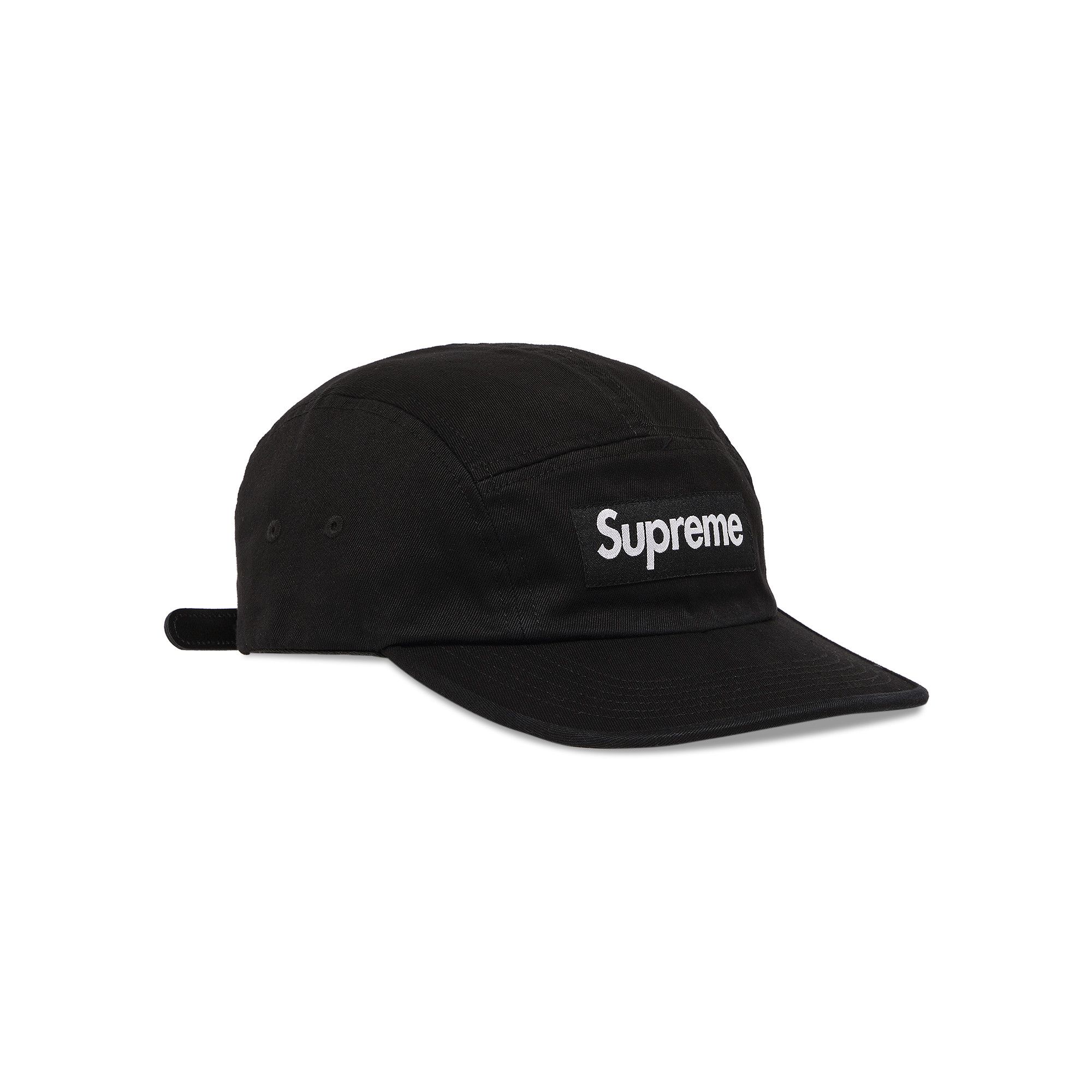 Buy Supreme Washed Chino Twill Camp Cap 'Black' - SS24H31 BLACK | GOAT