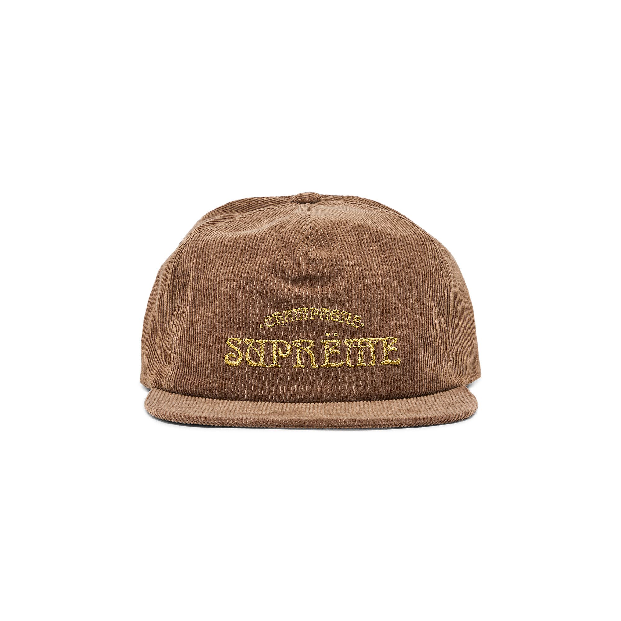 【希少】Supreme Champagne Corduroy 5-Panel Supreme Champagne Corduroy 5-Panel Black - SS24 - US