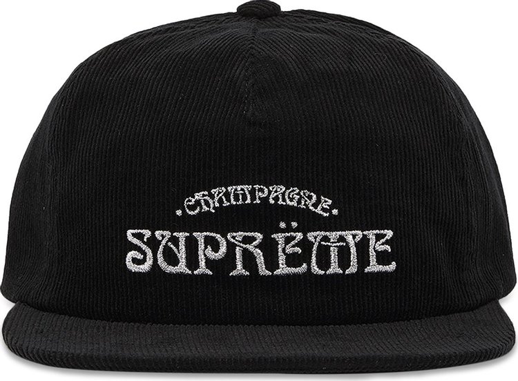 Supreme Champagne Corduroy 5 Panel Black