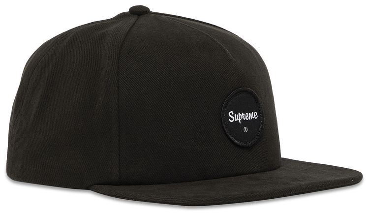 Supreme Twill Patch 5 Panel Black