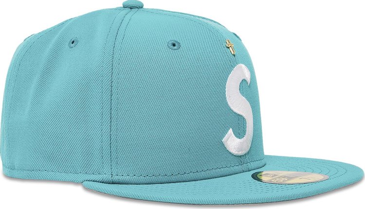 Supreme Gold Cross S Logo New Era Teal