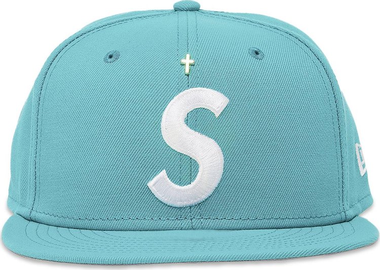 Supreme Gold Cross S Logo New Era Teal