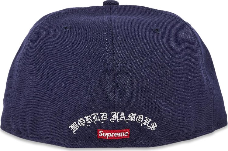 Supreme Gold Cross S Logo New Era Light Navy