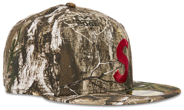 Supreme Gold Cross S Logo New Era RealTree Camo