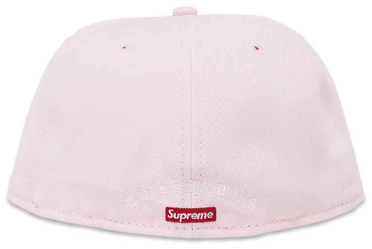 Supreme Gold Cross S Logo New Era Pink