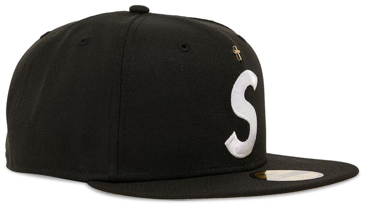 Supreme Gold Cross S Logo New Era Black