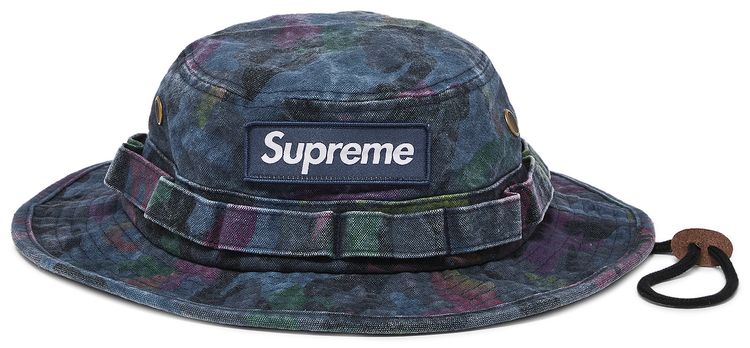Supreme Washed Canvas Boonie Navy Camo