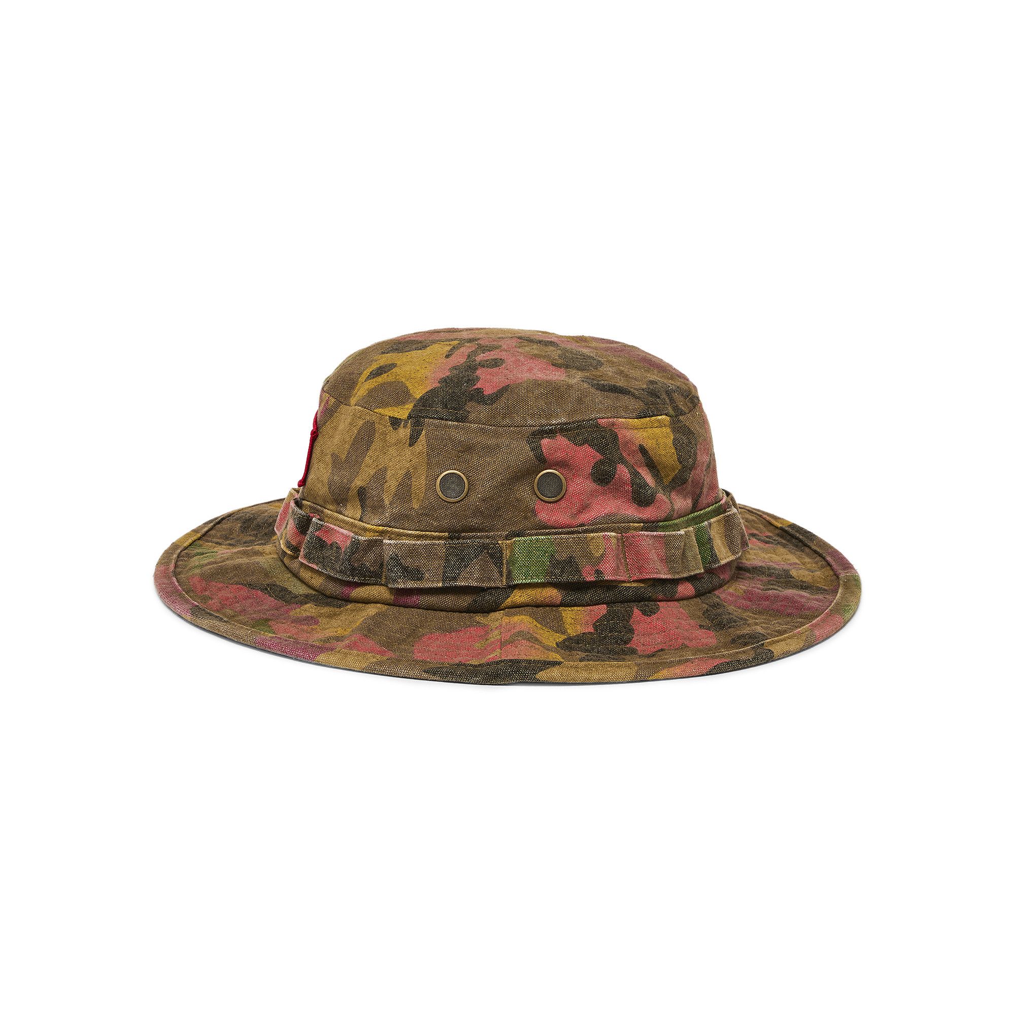 Size m/l Supreme Washed Canvas Boonie 'Tan Camo'