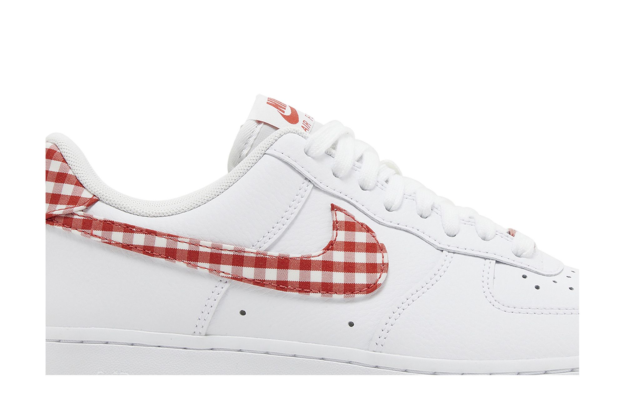 Buy Wmns Air Force 1 07 Essential Mystic Red Gingham DZ2784 101 GOAT CA