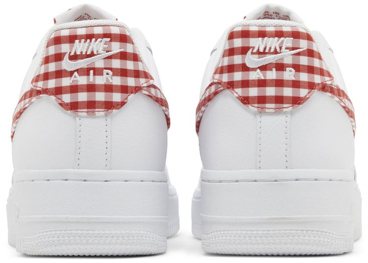 Nike Wmns Air Force 1 07 Essential Mystic Red Gingham