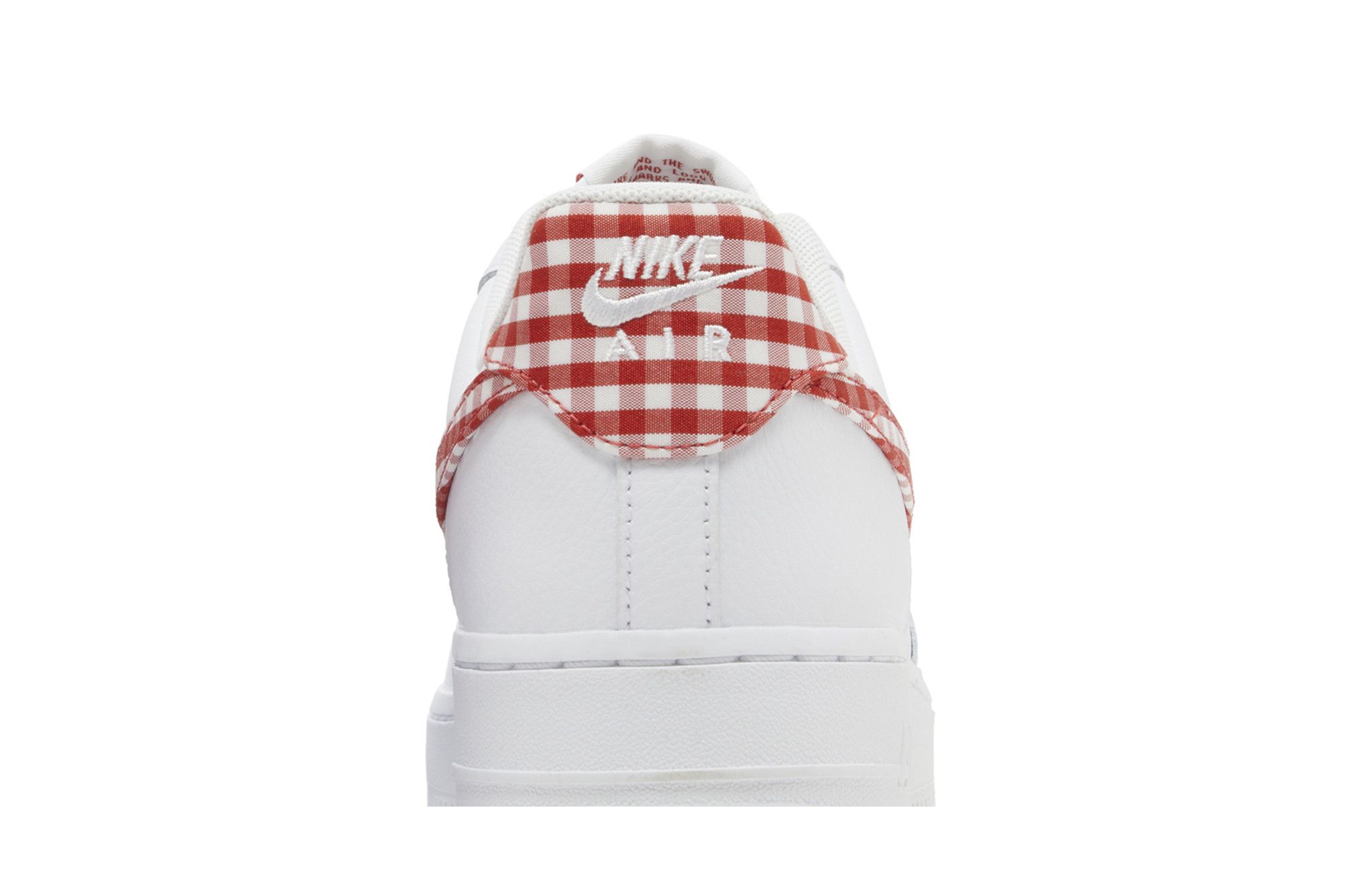 Buy Wmns Air Force 1 07 Essential Mystic Red Gingham DZ2784 101 GOAT CA
