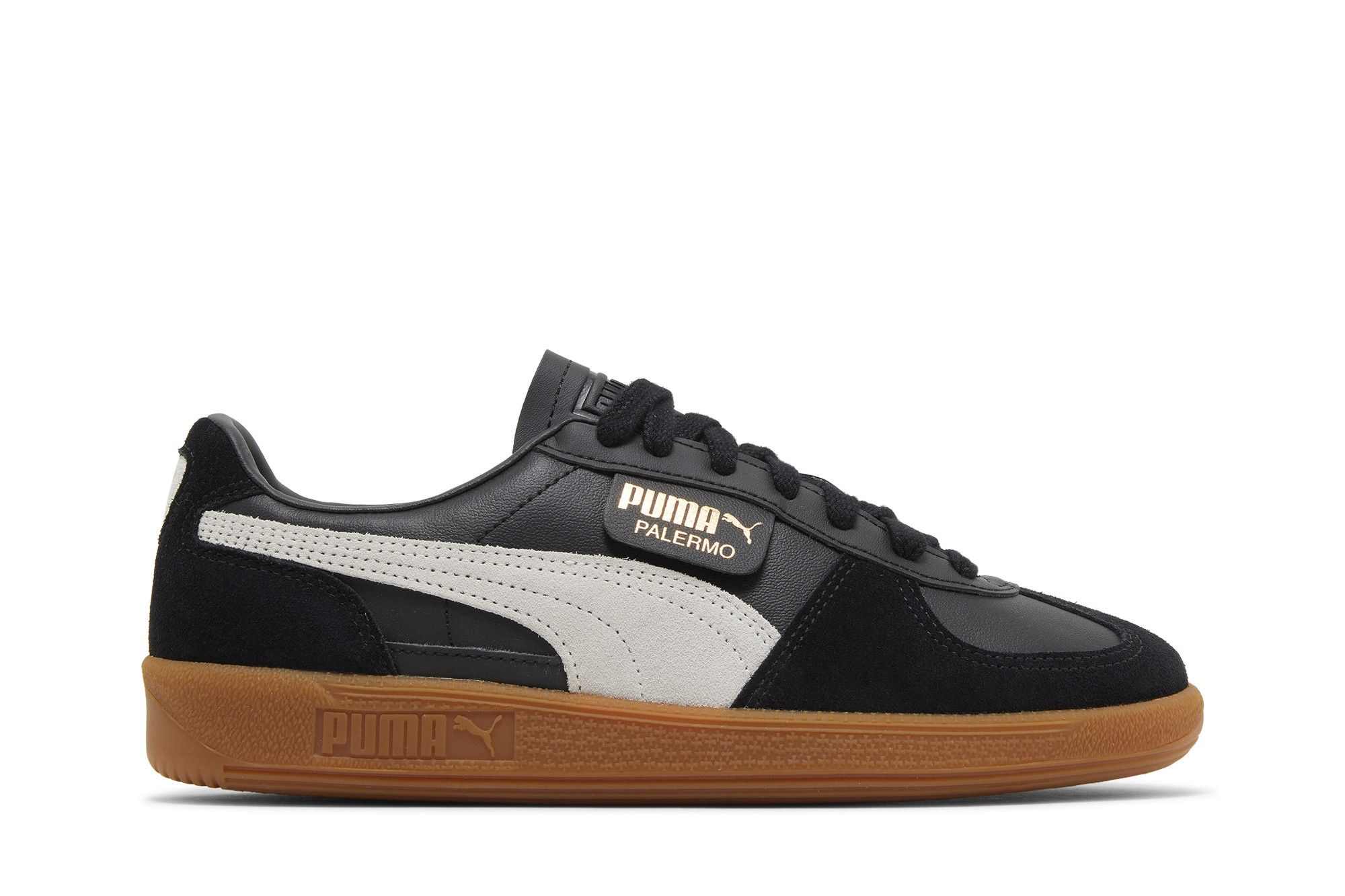 Buy Puma Palermo Leather 'Black Feather Grey Gum' - 396464