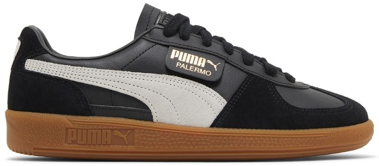 Puma Palermo Leather Black Feather Grey Gum