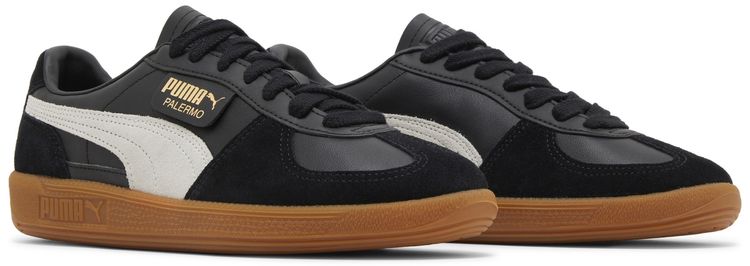 Puma Palermo Leather Black Feather Grey Gum