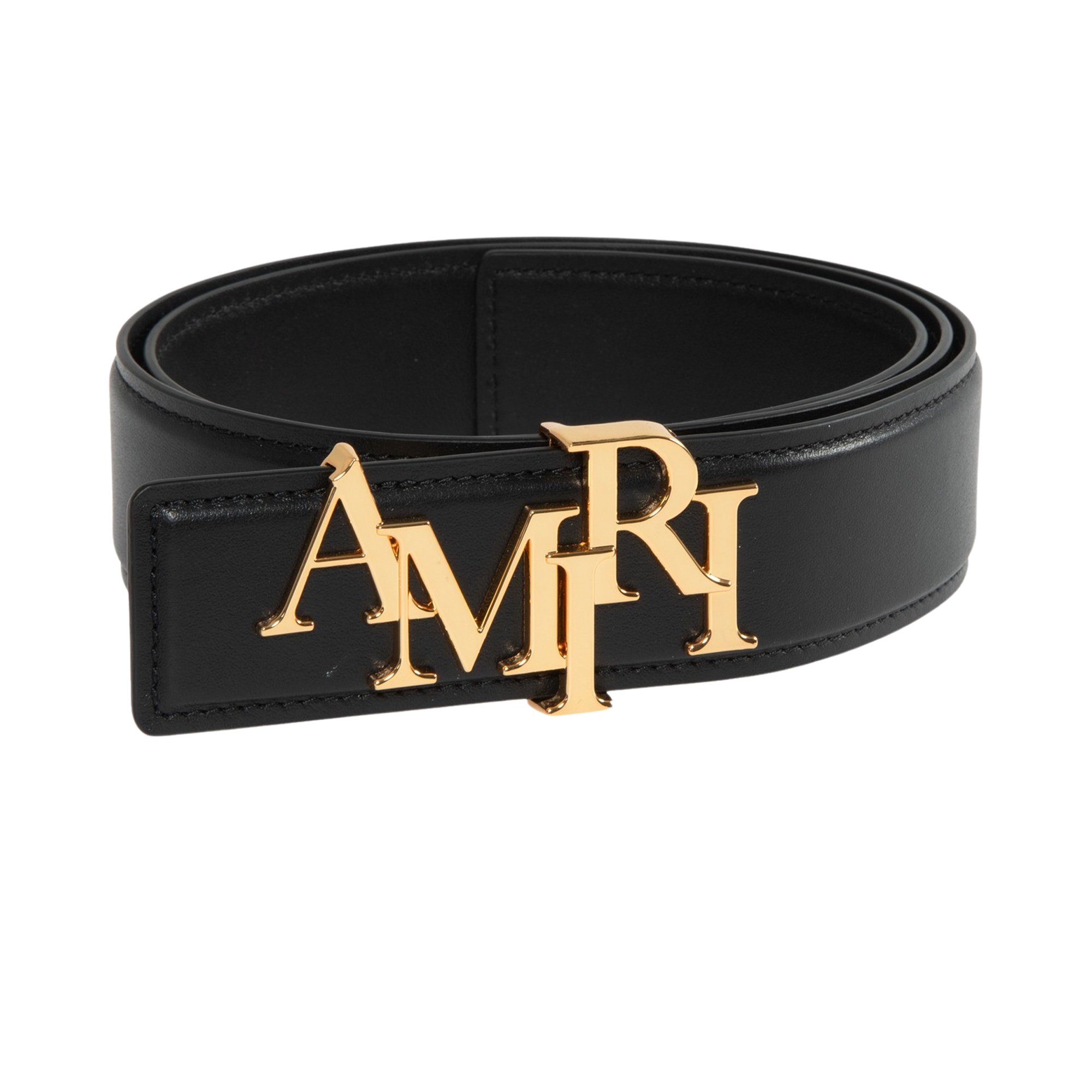 Buy Amiri Staggered Belt 'Black/Gold' - PS24MAL005 BLAC | GOAT