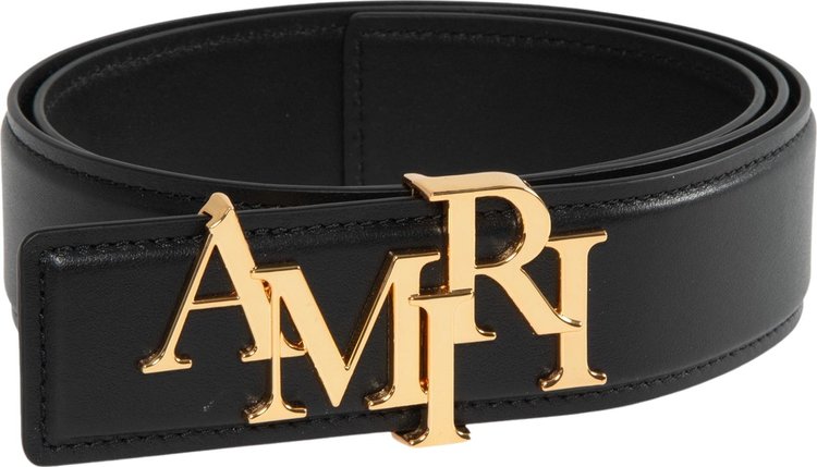 Amiri Staggered Belt 'Black/Gold'