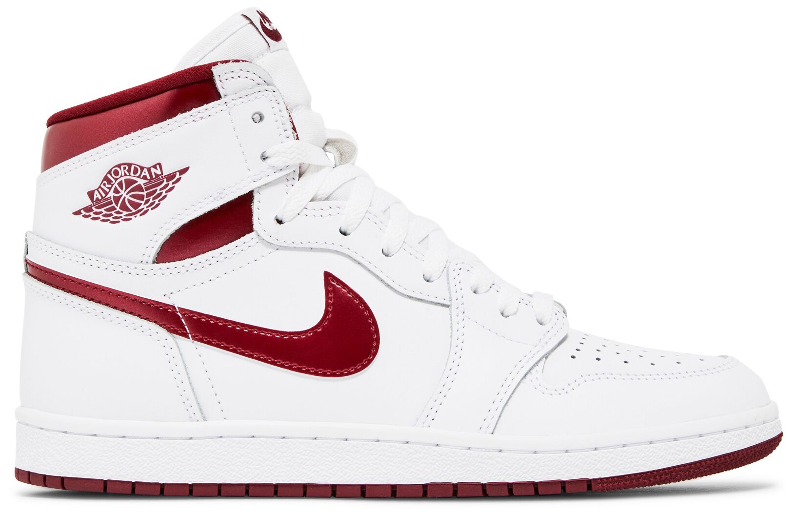 jordan white and burgundy