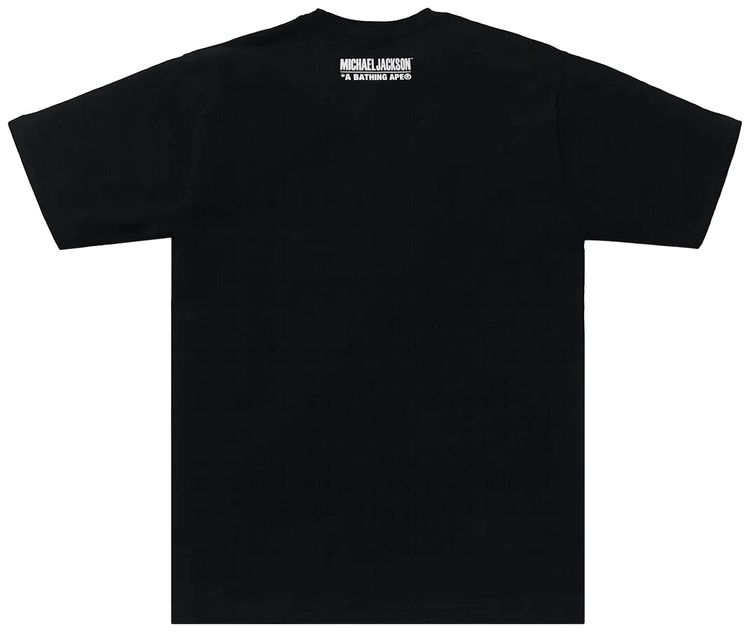 BAPE x Michael Jackson Album Jacket Ape Head Tee Black