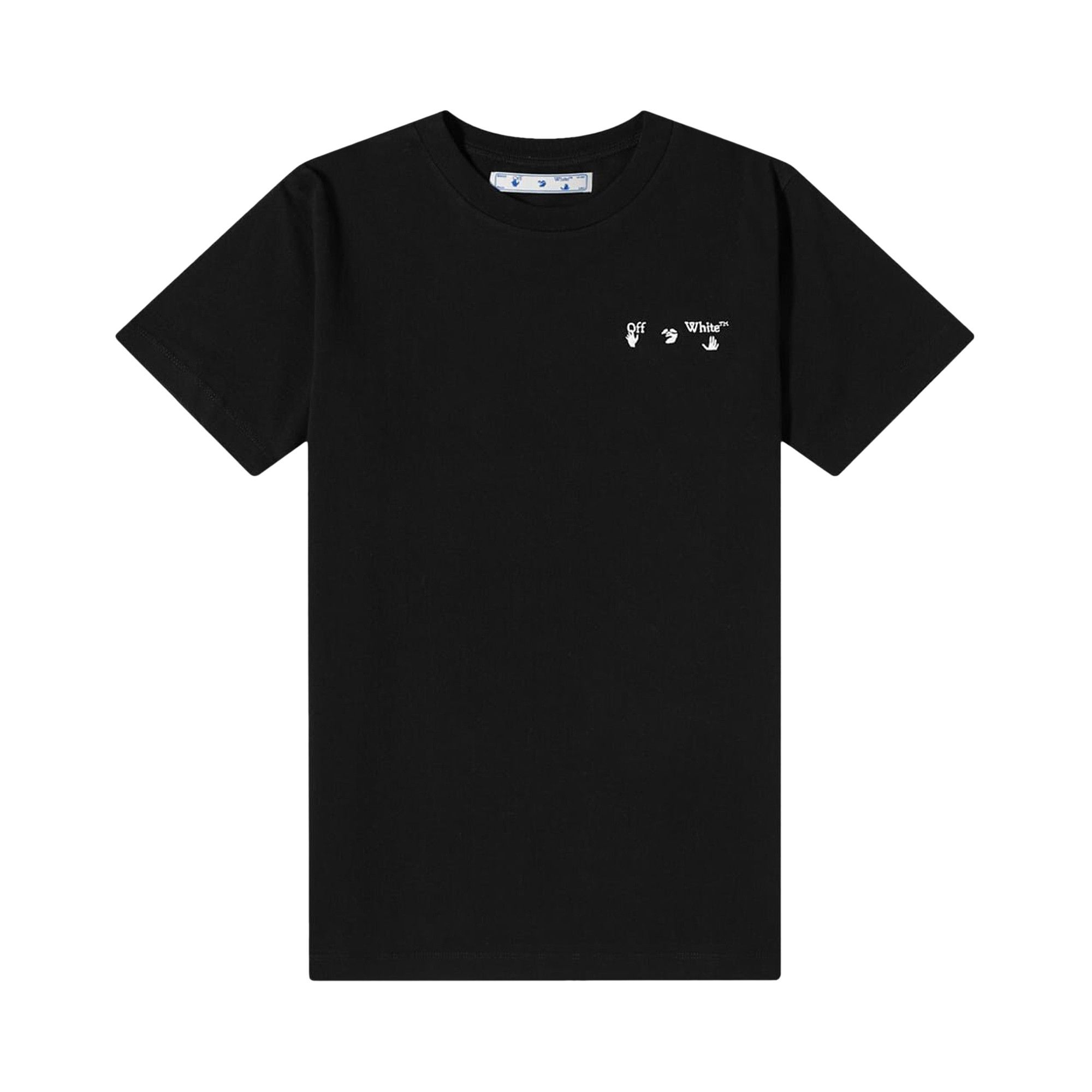 Buy Off White New Logo Slim Tee Black OMAA027E20JER0011001 GOAT