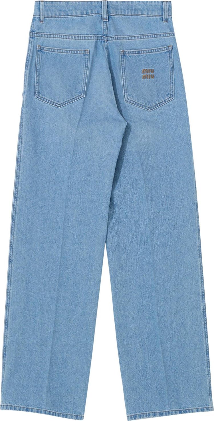 Miu Miu Denim Pant Azzurro