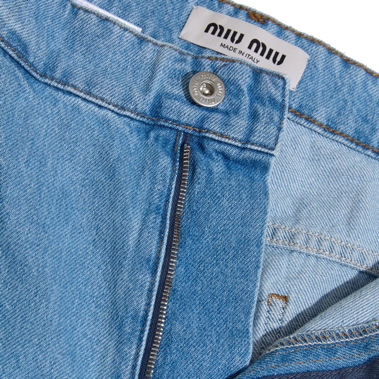 Miu Miu Denim Pant Azzurro