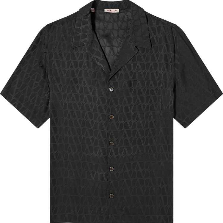 Valentino Embroidered Silk Shirt 'Black'