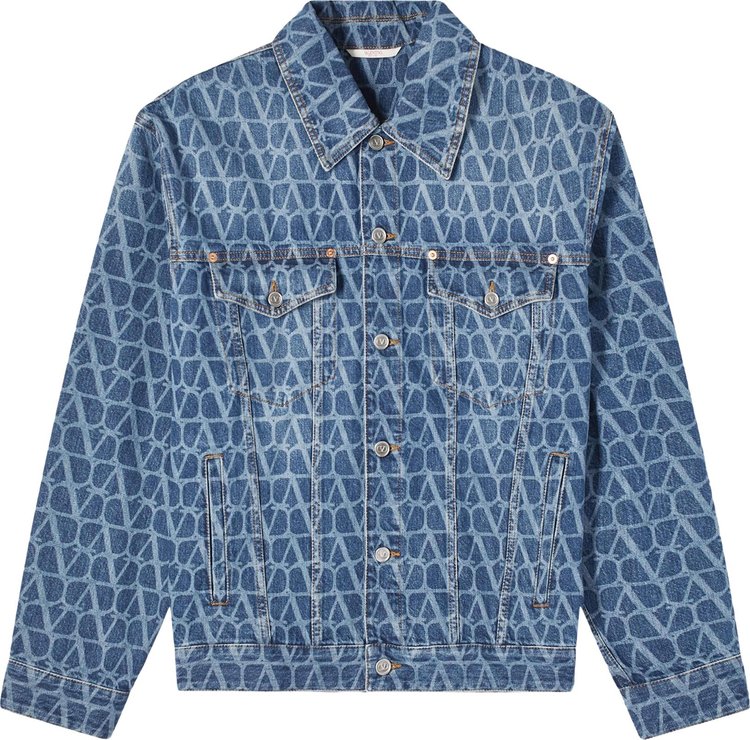 Valentino Toile Iconographe Denim Jacket 'Blue'