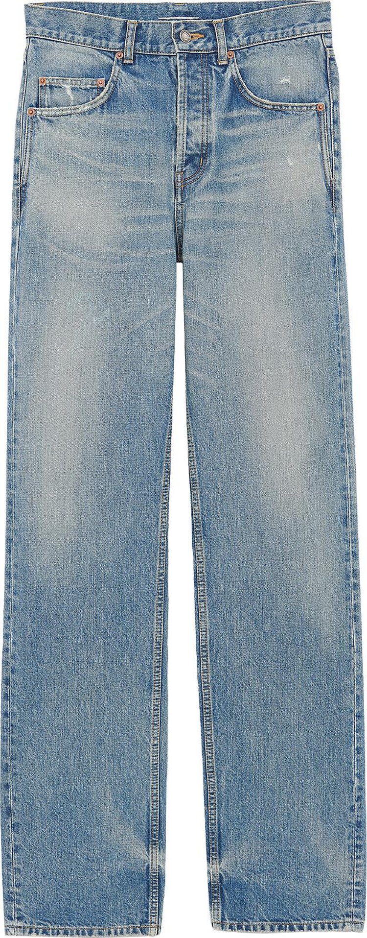 Saint Laurent Long Baggy Jeans 'Charlotte Blue'