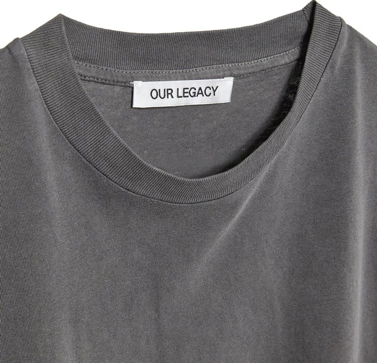 Our Legacy Box T Shirt Worn Black