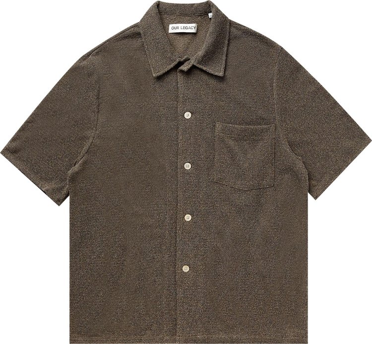 Our Legacy Box Short-Sleeve Shirt 'Muck Boucle'