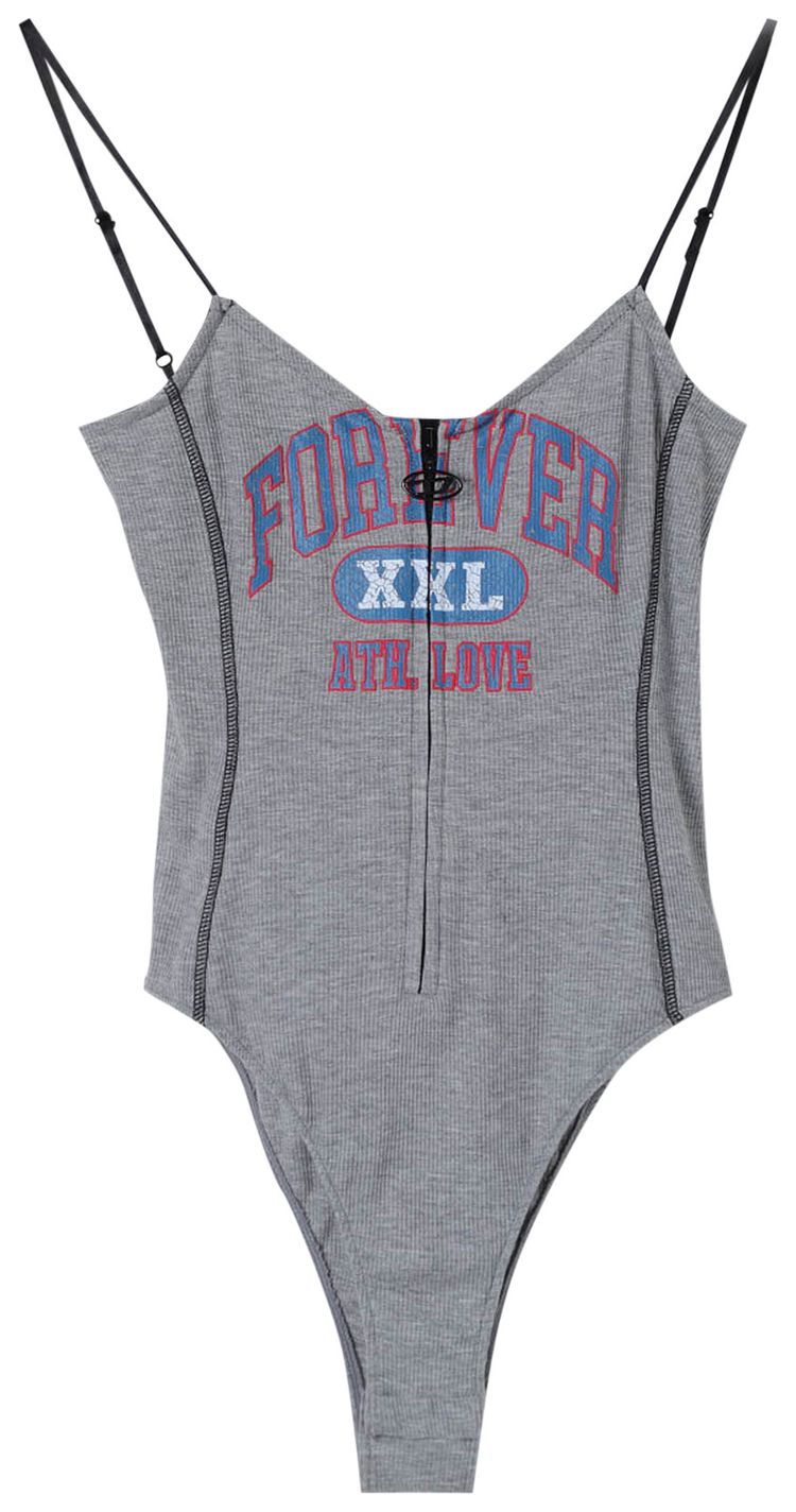 Diesel Lettering Printed Cami Top Grey