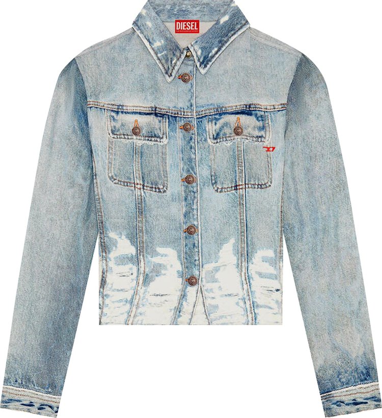 Diesel Slim Fit Trucker Jacket Blue