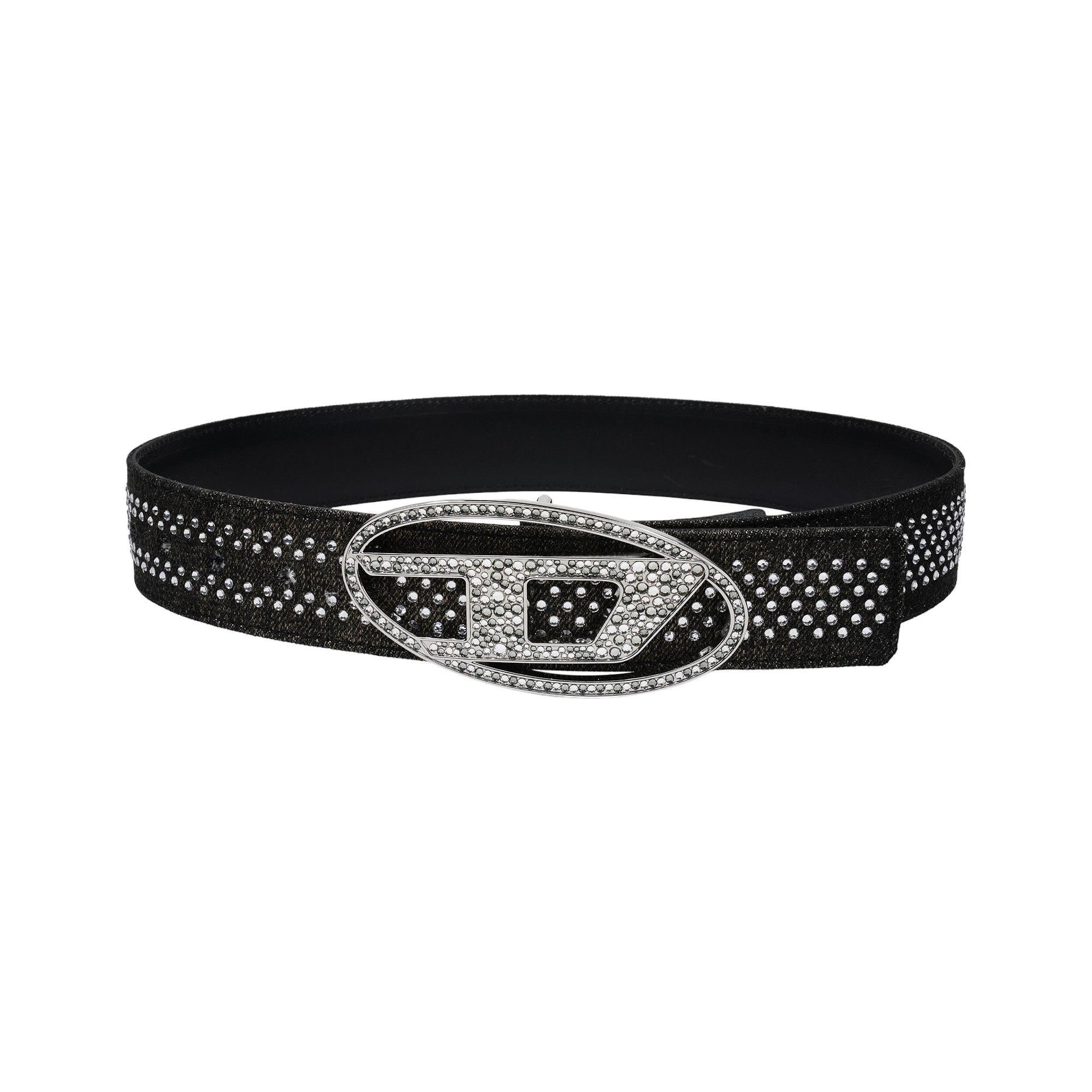 Buy Diesel Denim Crystal Buckle Belt 'Black' - X09940 P6330