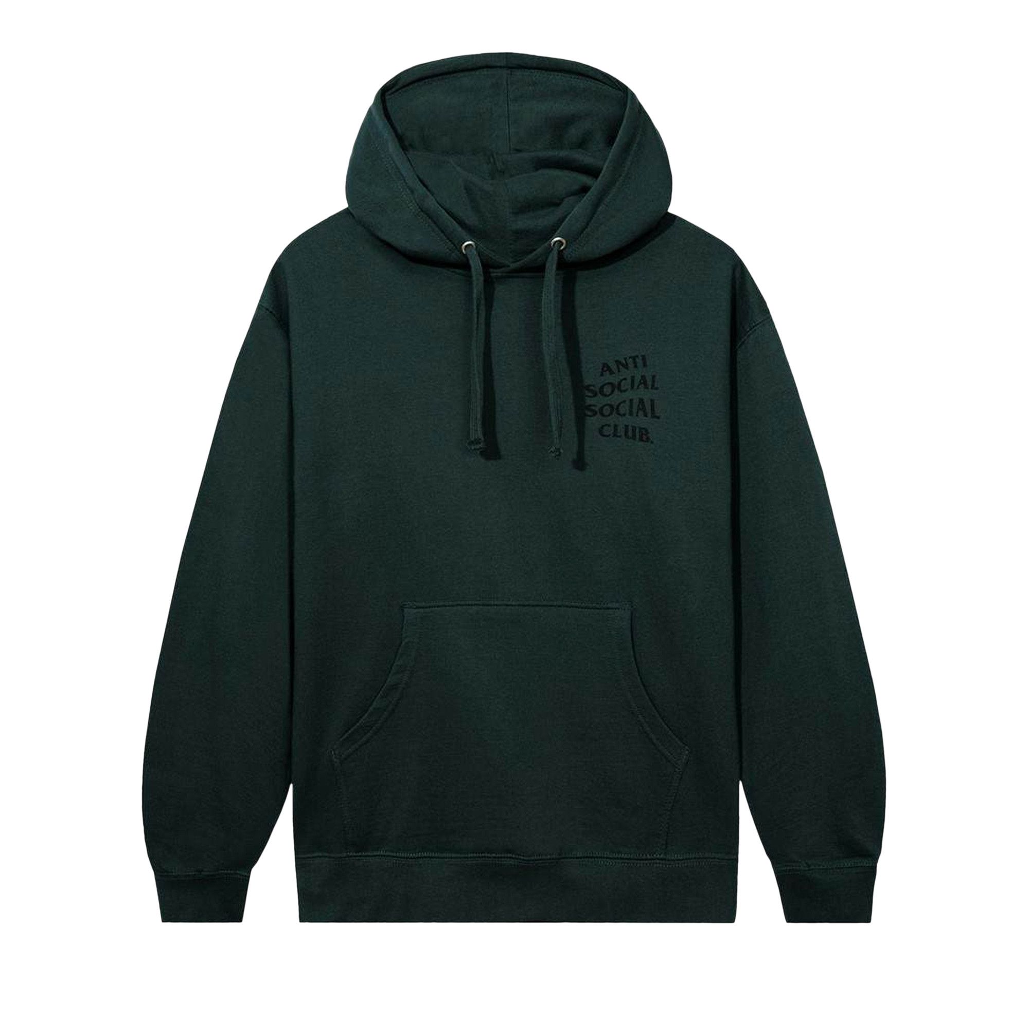 Anti social social club hoodie green top