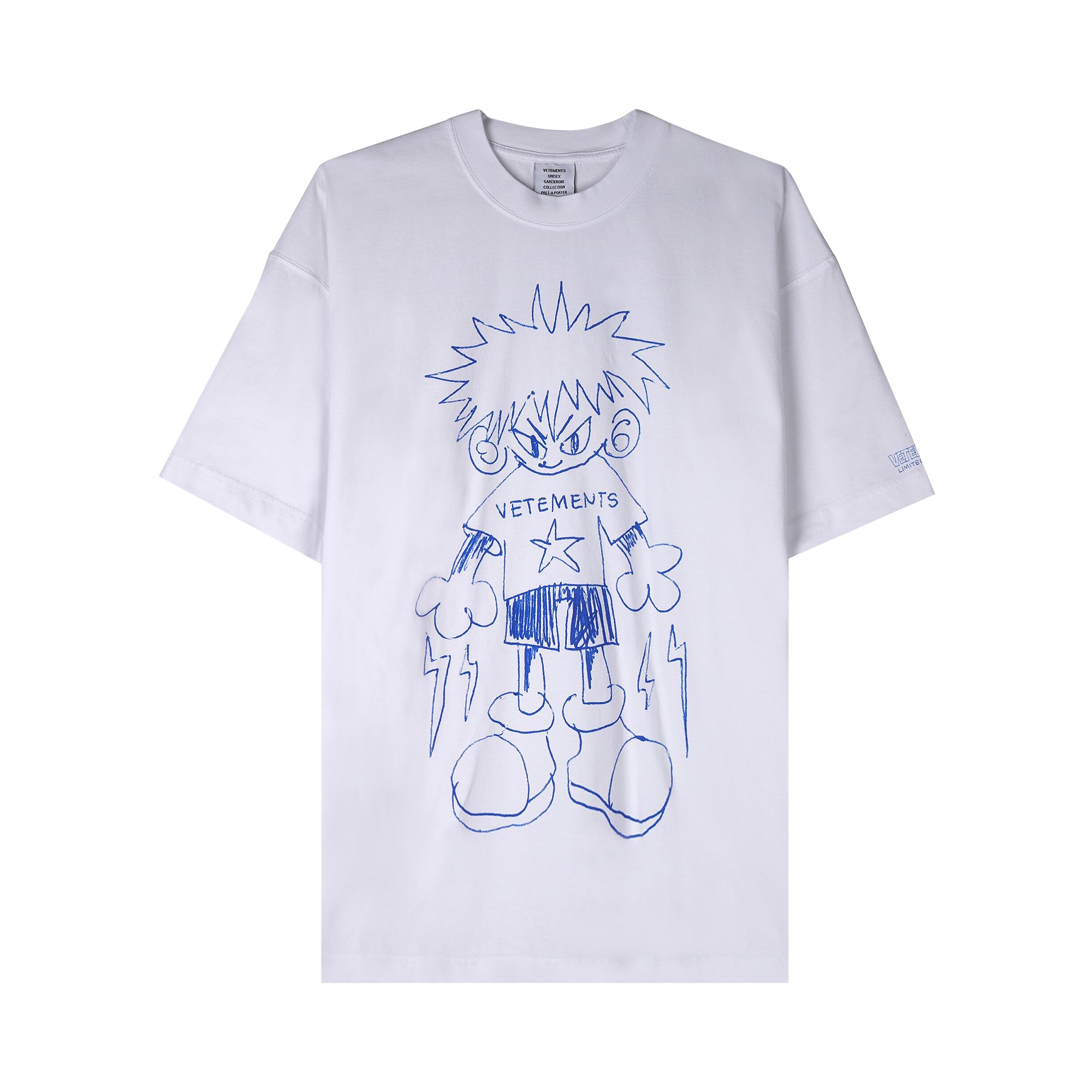 Buy Vetements Scribbled Teen T-Shirt 'White' - UE64TR340W WHIT | GOAT