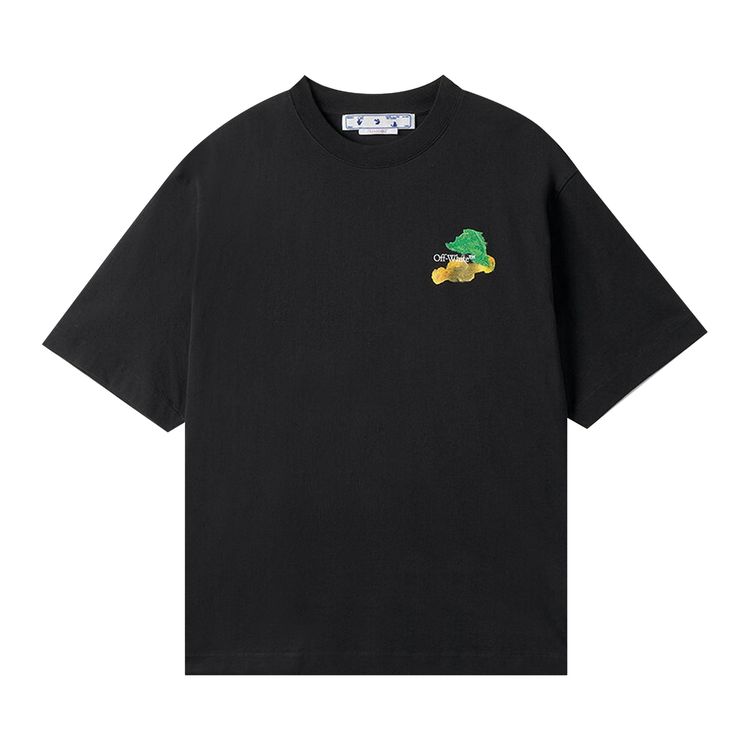 Off White Brush Arrow Over Skate Short Sleeve Tee WhiteMulticolor