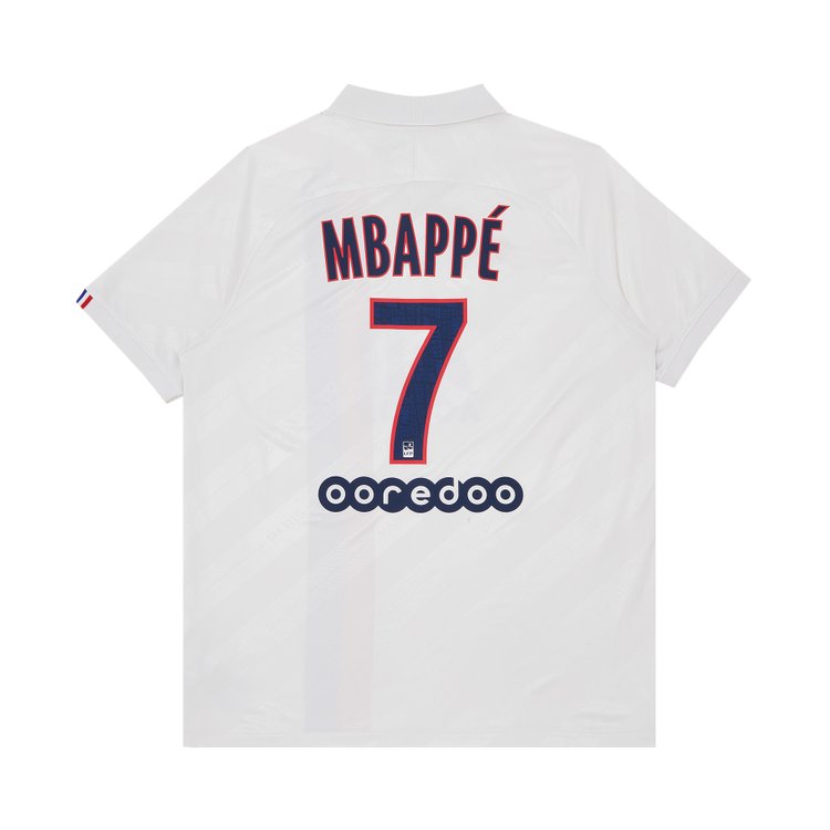 Pre Owned Paris Saint Germain Mbappe 7 Third Stadium Jersey White